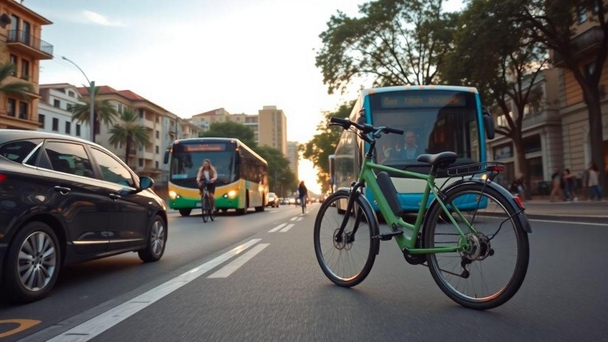 Comparação entre bicicletas elétricas e outros meios de transporte