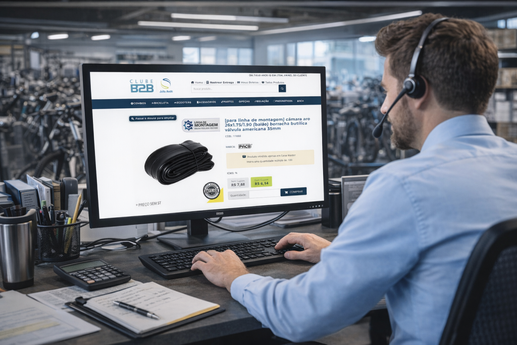 O Site CLubeb2b.com.br possui várias opções para compradores de linha de montagem de bikes.